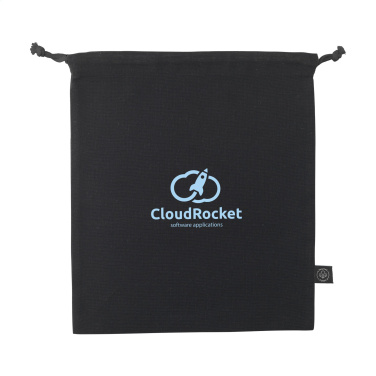 Logotrade promotional giveaways photo of: Gift Pouch GRS Recycled Cotton (150 g/m²) M